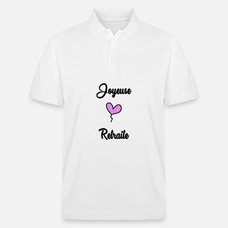 RETRAITE. RETRAITE. RETRAITEE. RETRAITE - Polo PREPSTER bio Stanley/Stella Unisexe - blanc