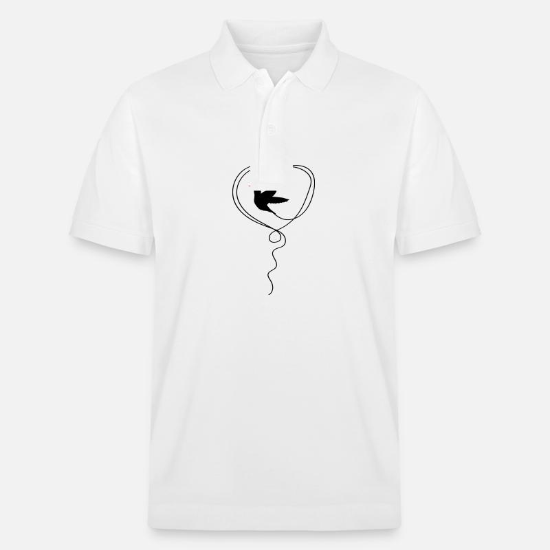 Kolibri Herz - Stanley/Stella Unisex Bio-Poloshirt PREPSTER - Weiß