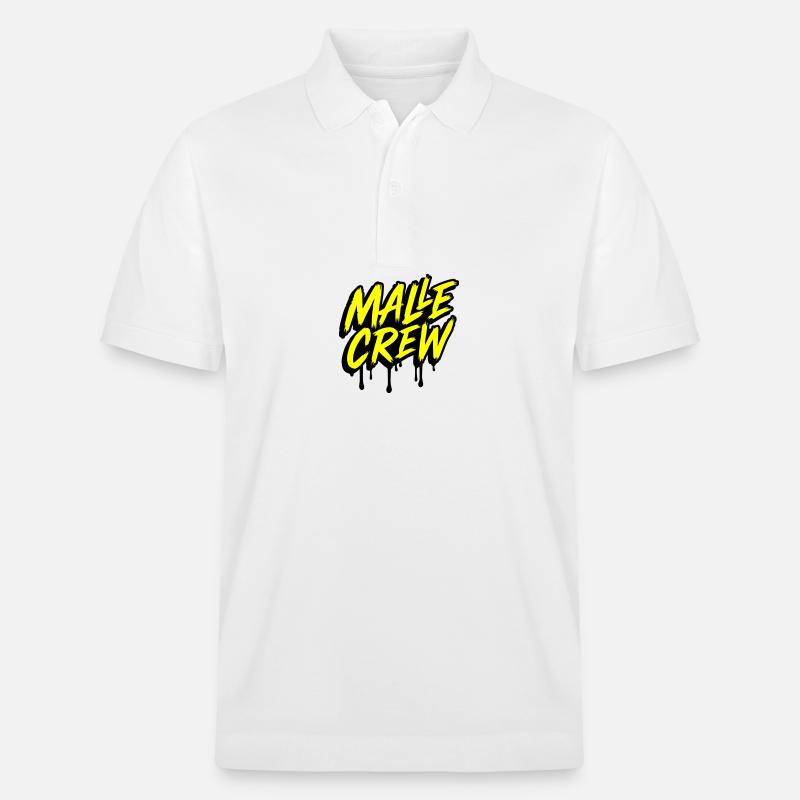 Malle Crew - Stanley/Stella Unisex Bio-Poloshirt PREPSTER - Weiß