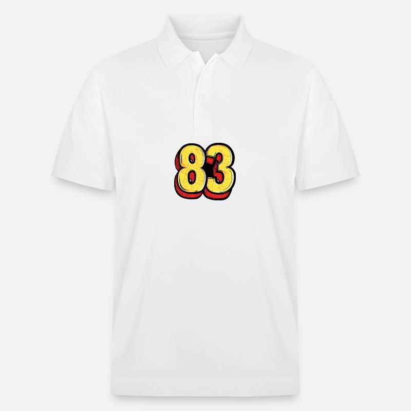 83 Symbole numérique - Polo PREPSTER bio Stanley/Stella Unisexe - blanc