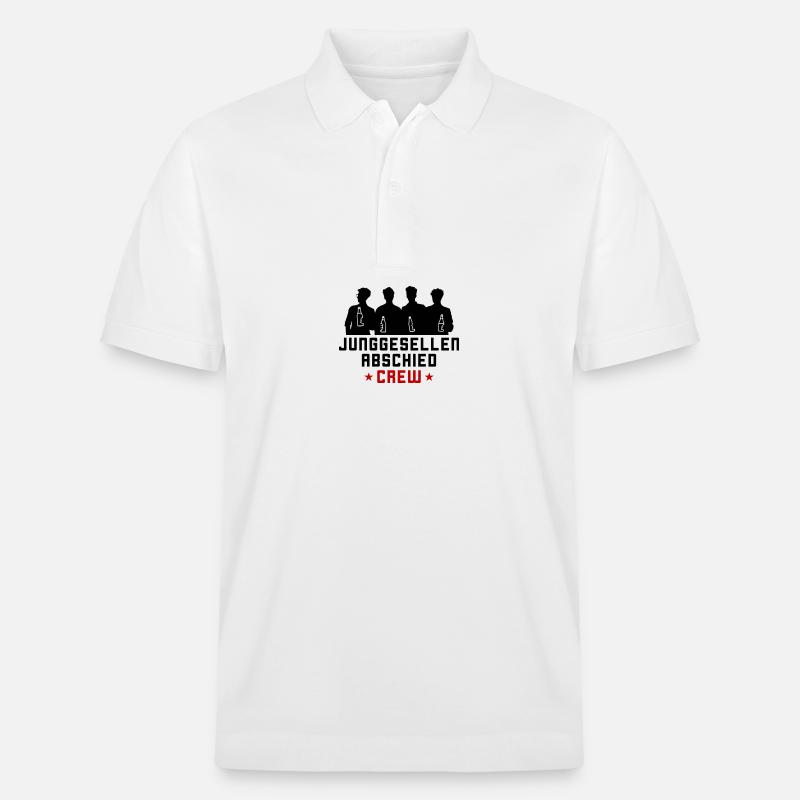 Junggesellen Crew Jga - Stanley/Stella Unisex Bio-Poloshirt PREPSTER - Weiß
