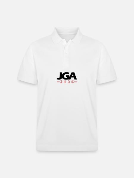JGA 2025 Junggesellenabschied - Stanley/Stella Unisex Bio-Poloshirt PREPSTER - Weiß