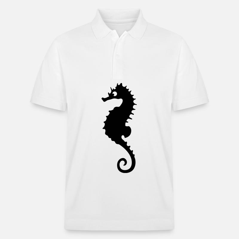 Seepferdchen - Stanley/Stella Unisex Bio-Poloshirt PREPSTER - Weiß