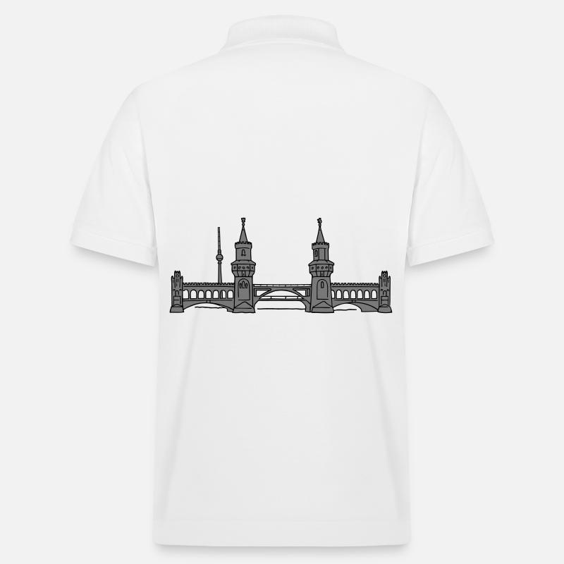 Oberbaumbrücke Berlin 2 - Stanley/Stella Unisex Bio-Poloshirt PREPSTER - Weiß