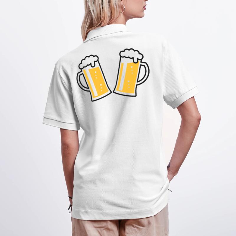 2 chopes à bière Prosten (bière / chope à bière / 2C) Polo PREPSTER bio Stanley/Stella Unisexe