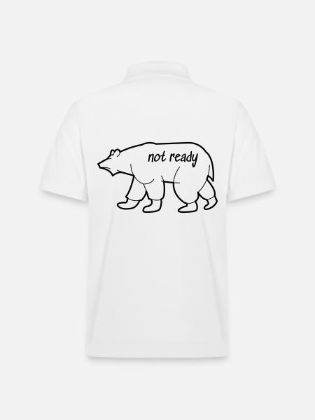 Eisbär Zeichnung - Stanley/Stella Unisex Bio-Poloshirt PREPSTER - Weiß