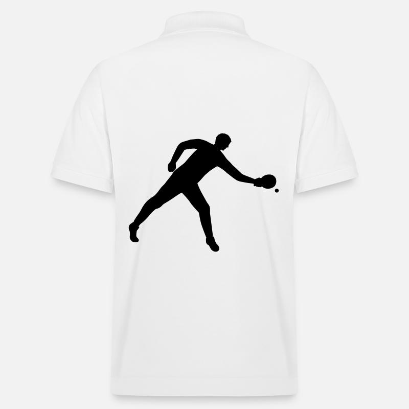 Tennis de table dynamique - Polo PREPSTER bio Stanley/Stella Unisexe - blanc