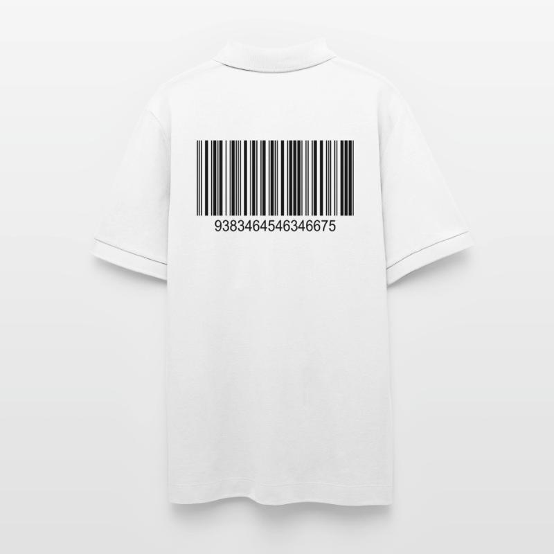 Code barres / code-barres en noir avec des chiffres Polo PREPSTER bio Stanley/Stella Unisexe