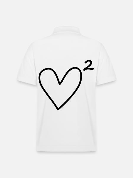 Herz hoch 2 - Stanley/Stella Unisex Bio-Poloshirt PREPSTER - Weiß