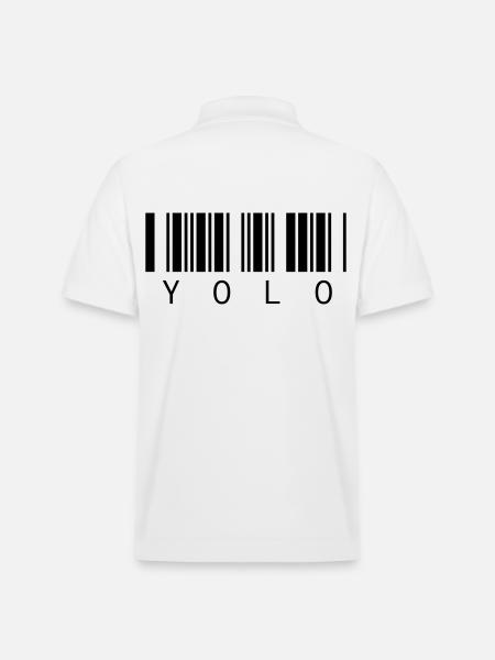 YOLO - You only live once - Stanley/Stella Unisex Organic Polo Shirt PREPSTER - white
