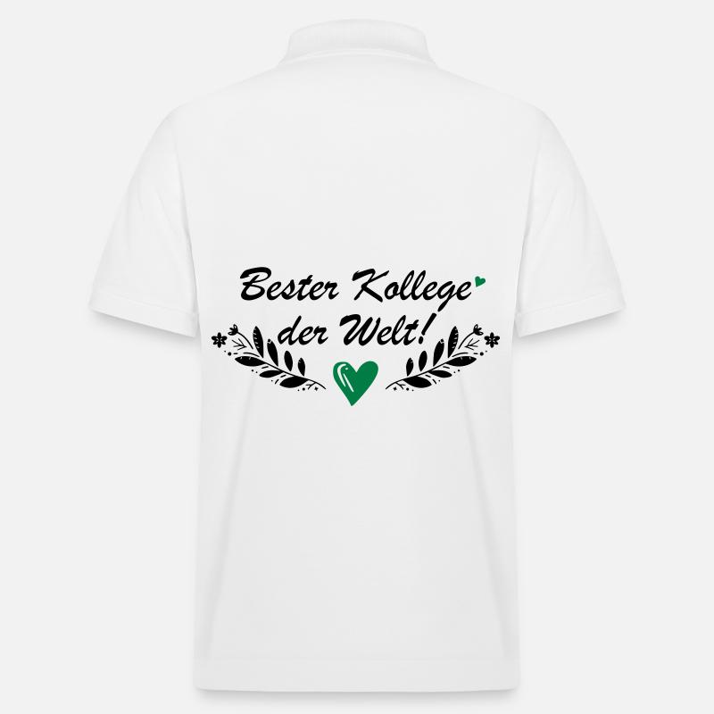 Bester Kollege der Welt - Stanley/Stella Unisex Bio-Poloshirt PREPSTER - Weiß