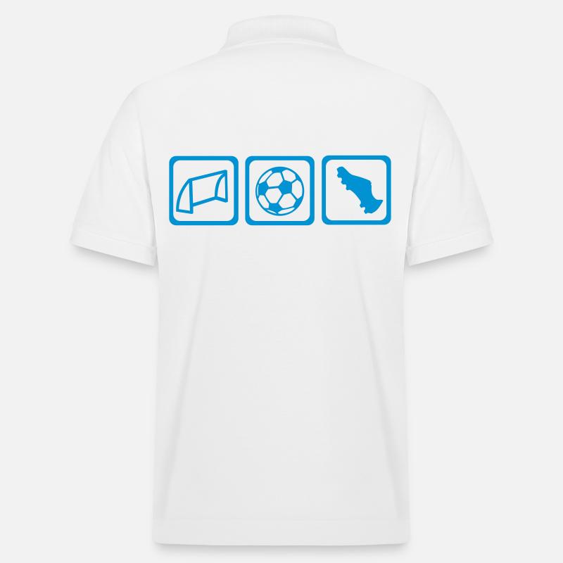 Fußball - Stanley/Stella Unisex Bio-Poloshirt PREPSTER - Weiß