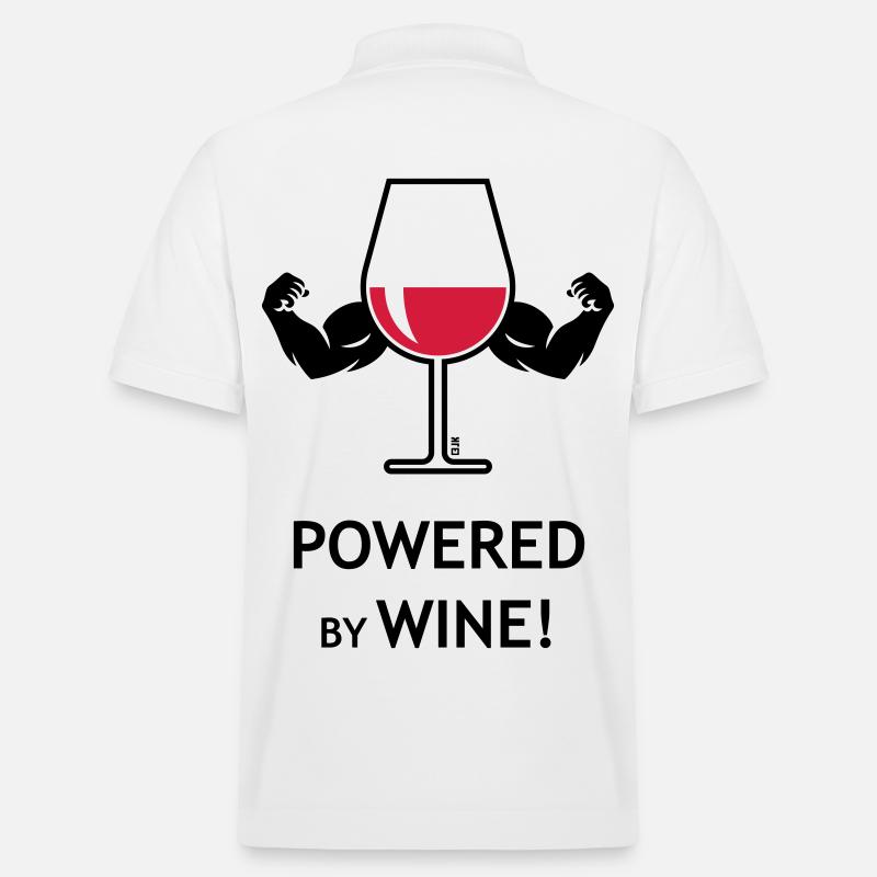 XPowered (Rot) - Stanley/Stella Unisex Bio-Poloshirt PREPSTER - Weiß