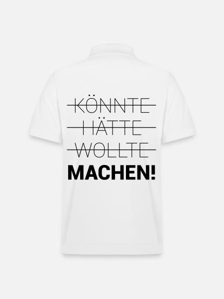 Könnte Hätte Wollte Machen - Stanley/Stella Unisex Bio-Poloshirt PREPSTER - Weiß