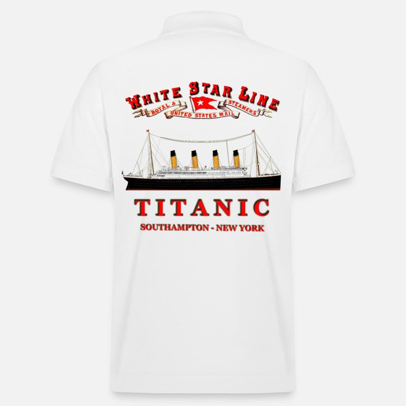 TITANIC CREATION Louis RUNEMBERG © Adagp - Polo PREPSTER bio Stanley/Stella Unisexe - blanc