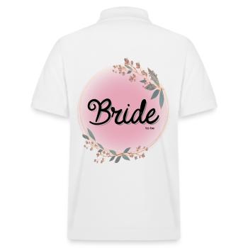 Mariée à être - Polo PREPSTER bio Stanley/Stella Unisexe - blanc - Dos - Andy (188cm)