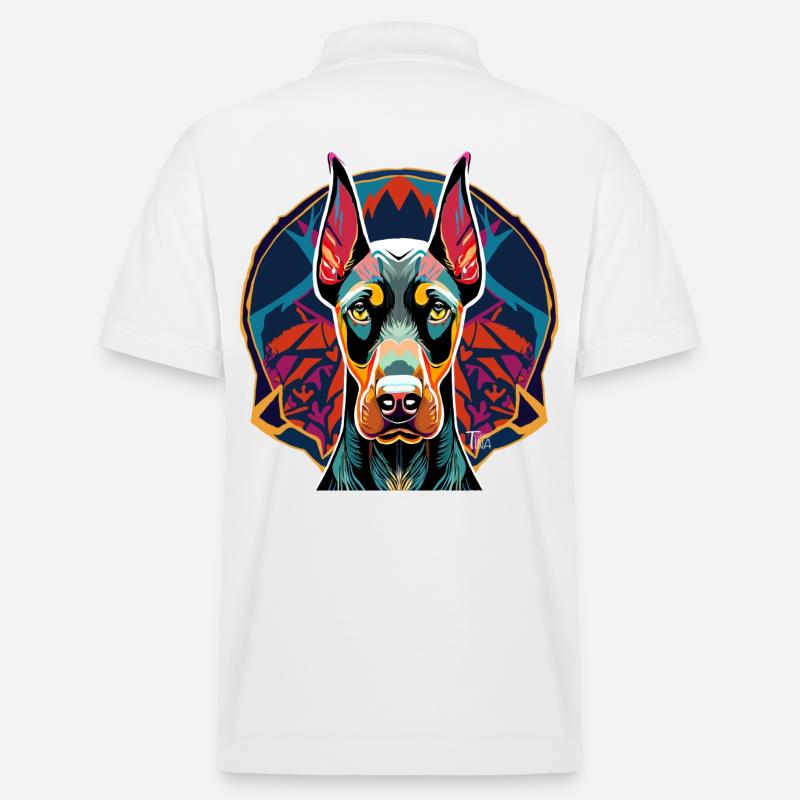 Dobermann - Stanley/Stella Unisex Bio-Poloshirt PREPSTER - Weiß
