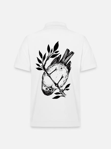 Petit oiseau coquin - Polo PREPSTER bio Stanley/Stella Unisexe - blanc
