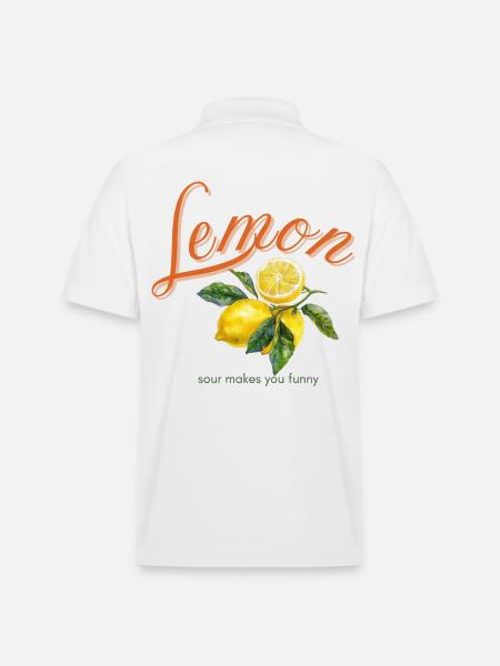 Lemon - Stanley/Stella Unisex Bio-Poloshirt PREPSTER - Weiß