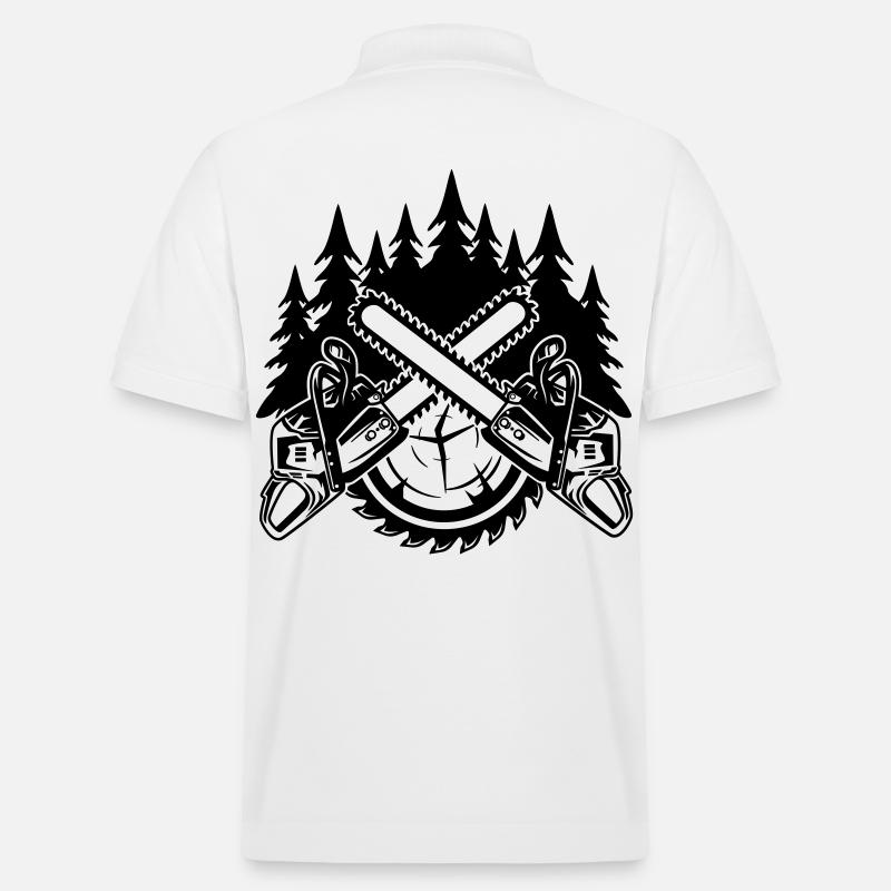 Chainsaws - Stanley/Stella Unisex Organic Polo Shirt PREPSTER - white