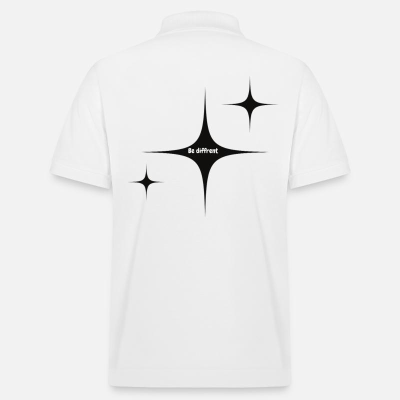 Sei anders Starburst Grafik - Stanley/Stella Unisex Bio-Poloshirt PREPSTER - Weiß