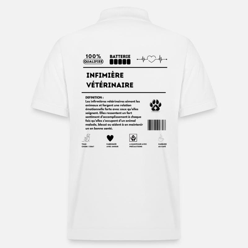 ASV_chien_chat_-1- - Stanley/Stella Unisex Bio-Poloshirt PREPSTER - Weiß