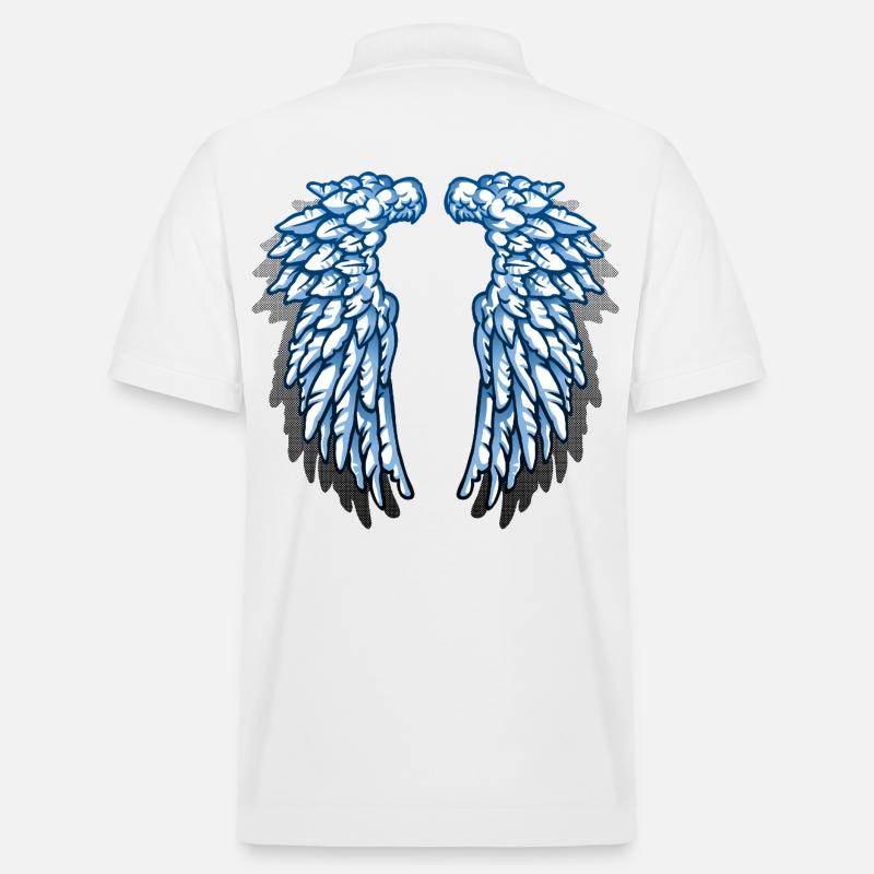 Ich bin ein Engel - Stanley/Stella Unisex Bio-Poloshirt PREPSTER - Weiß