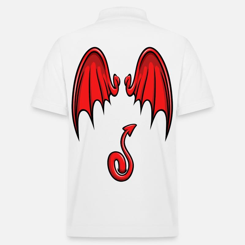 Ich bin ein kleiner Teufel - Stanley/Stella Unisex Bio-Poloshirt PREPSTER - Weiß