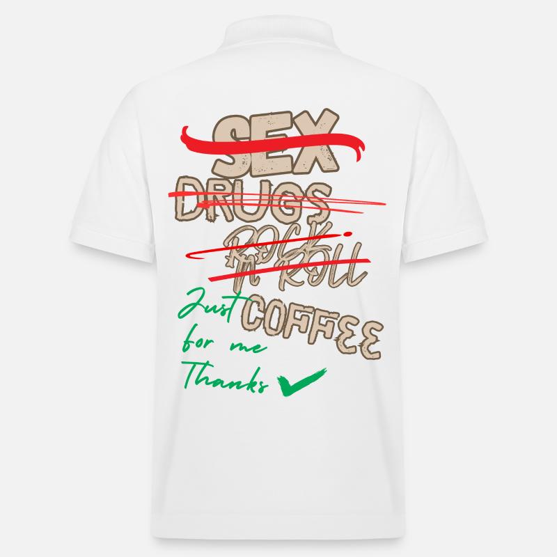 Just coffe for Me - Stanley/Stella Unisex Bio-Poloshirt PREPSTER - Weiß