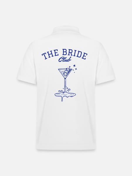 Eleganter Frauenabend Cocktail Design - Stanley/Stella Unisex Bio-Poloshirt PREPSTER - Weiß