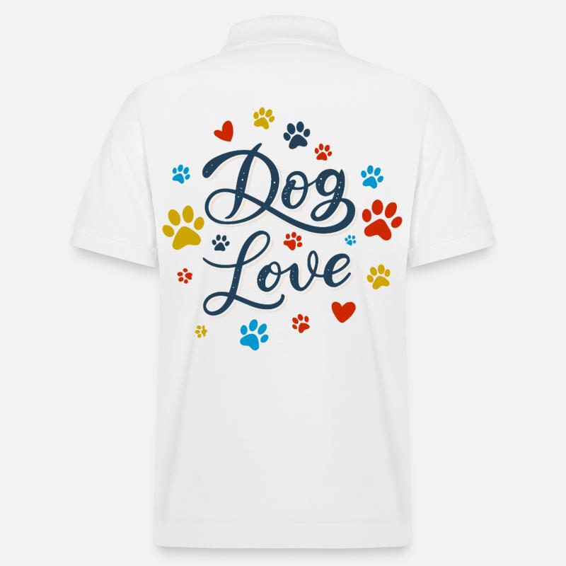 Amour des Chiens Script - Polo PREPSTER bio Stanley/Stella Unisexe - blanc