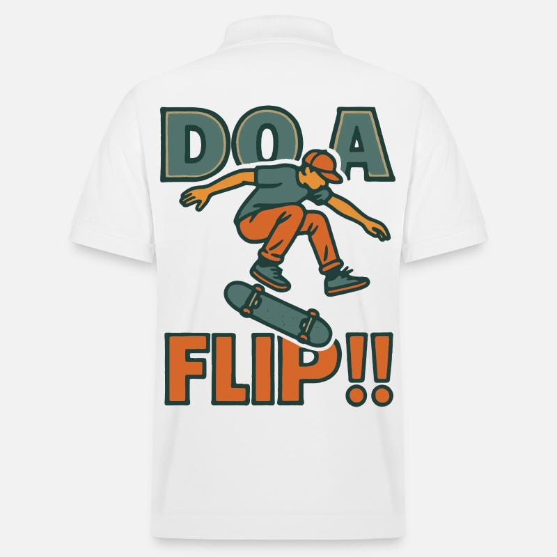 Machen Sie einen Flip DO - Stanley/Stella Unisex Bio-Poloshirt PREPSTER - Weiß