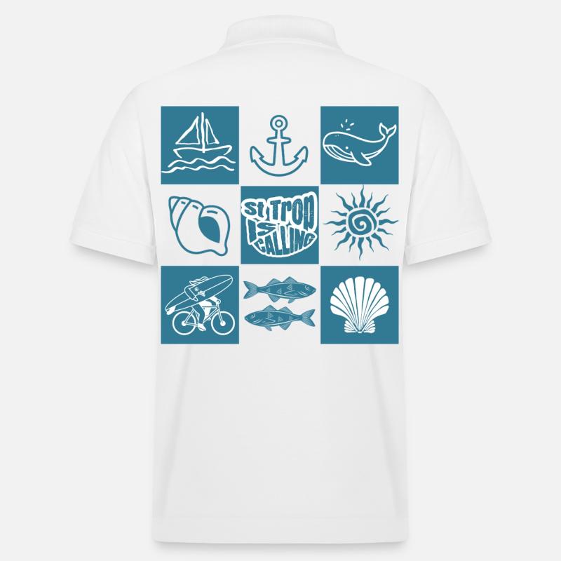 St Trop is calling - Polo PREPSTER bio Stanley/Stella Unisexe - blanc