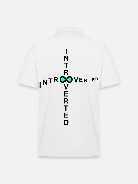 introvert - Stanley/Stella Unisex Organic Polo Shirt PREPSTER - white
