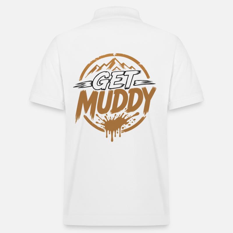 Get Muddy - Stanley/Stella Unisex Bio-Poloshirt PREPSTER - Weiß
