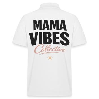 Déclaration de Mama Vibes Collective Modern Mom - Polo PREPSTER bio Stanley/Stella Unisexe - blanc - Dos - Andy (188cm)