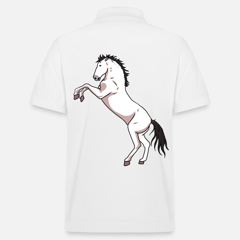 Cheval cheval cheval cheval - Polo PREPSTER bio Stanley/Stella Unisexe - blanc