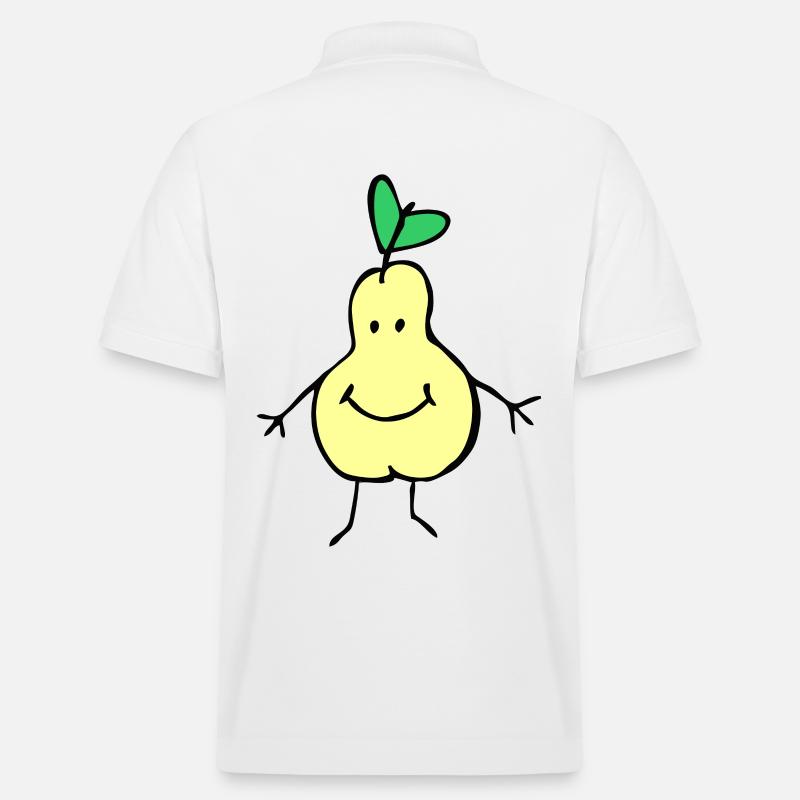 Eine lächelnde Birne - Stanley/Stella Unisex Bio-Poloshirt PREPSTER - Weiß
