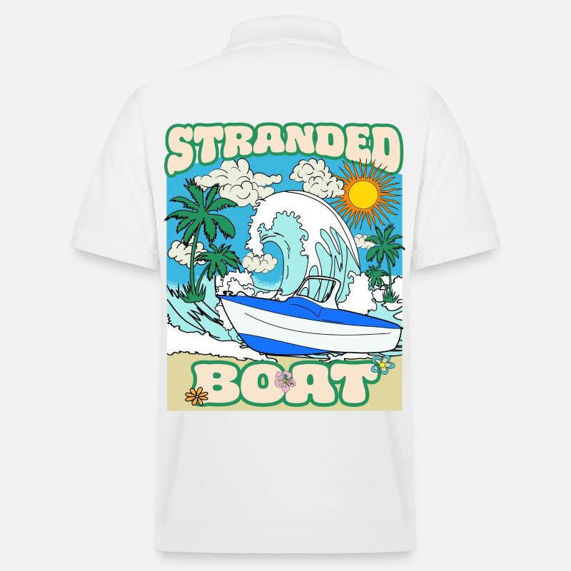 Bateau échoué - Polo PREPSTER bio Stanley/Stella Unisexe - blanc