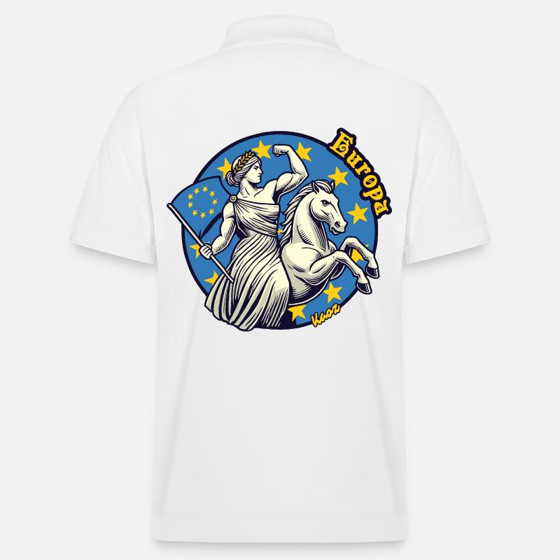 L’Europe, belle et forte - Polo PREPSTER bio Stanley/Stella Unisexe - blanc