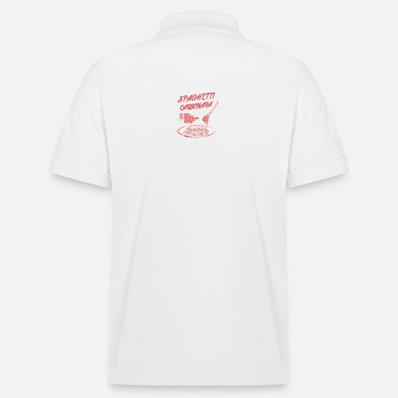 Recette de spaghetti à la carbonara - Polo PREPSTER bio Stanley/Stella Unisexe - blanc