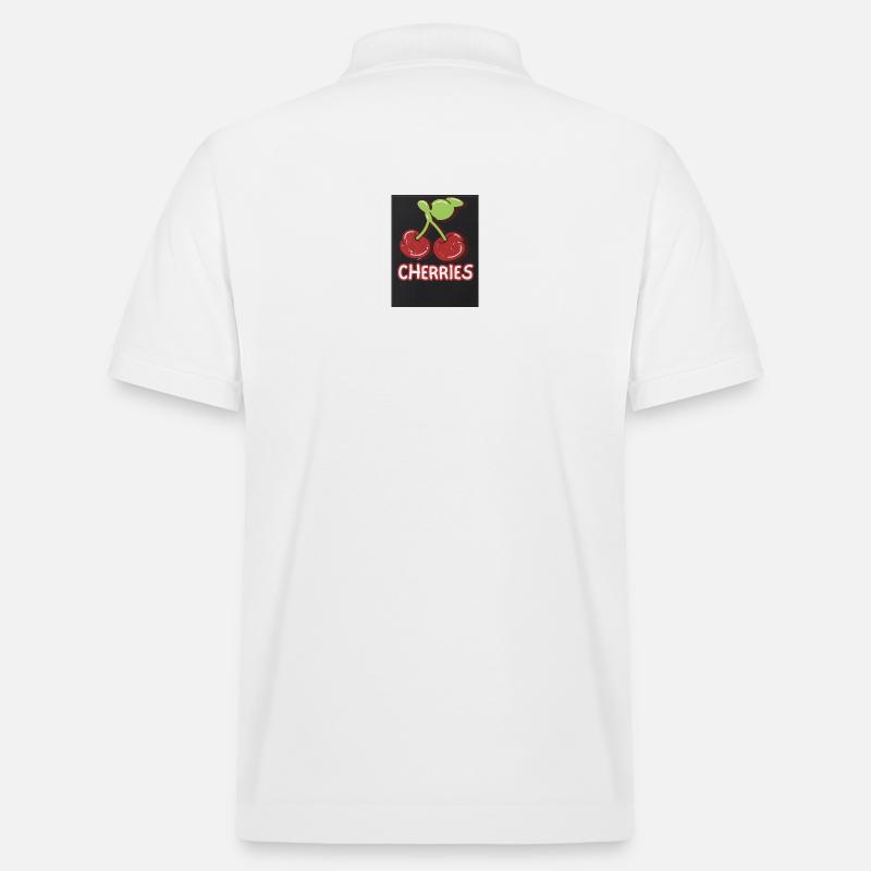 Cherry Duo Retro-Abzeichen - Stanley/Stella Unisex Bio-Poloshirt PREPSTER - Weiß