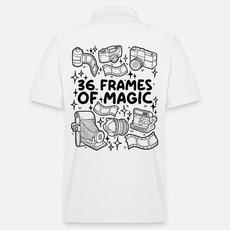 36 Frames of Magic – Analogliebe - Stanley/Stella Unisex Bio-Poloshirt PREPSTER - Weiß