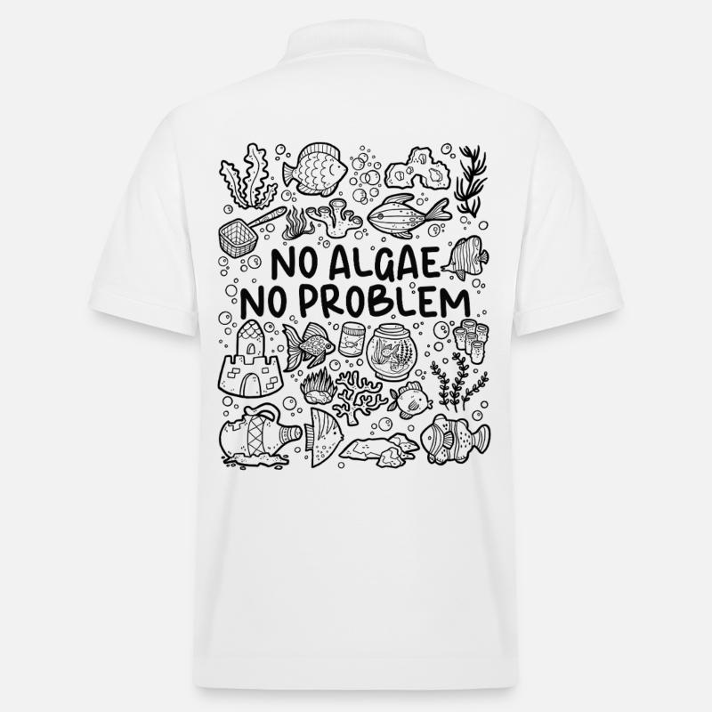 No algae, no problem – aquarium - Stanley/Stella Unisex Organic Polo Shirt PREPSTER - white