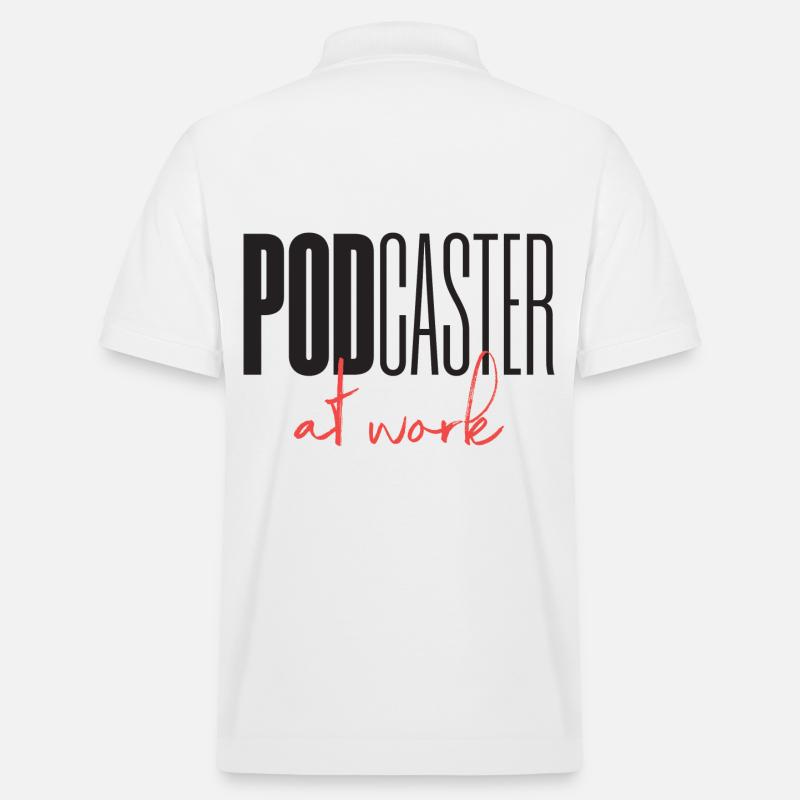Podcaster Podcast at work - Stanley/Stella Unisex Bio-Poloshirt PREPSTER - Weiß