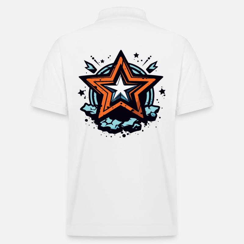 Der Sternen-Held des Volkes - Stanley/Stella Unisex Bio-Poloshirt PREPSTER - Weiß