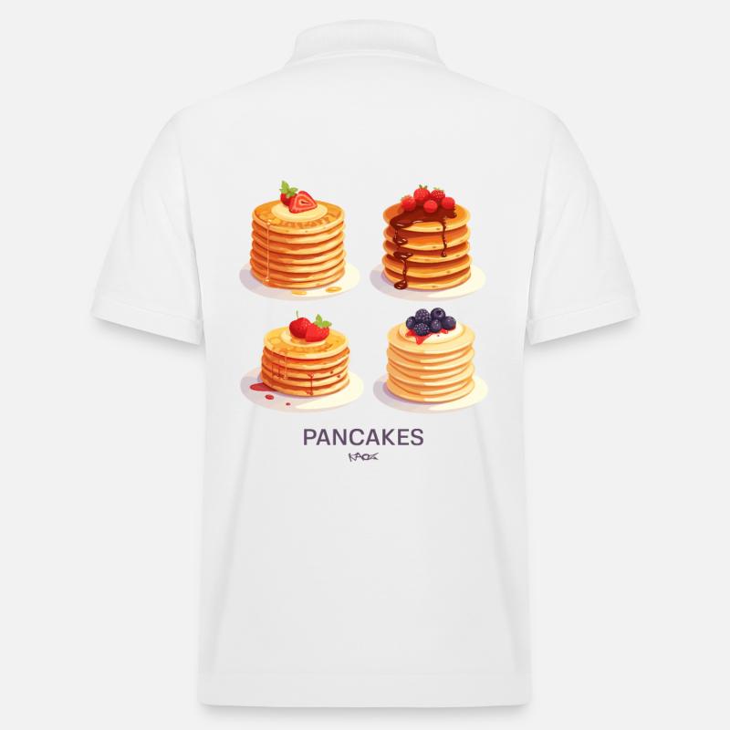 Fruchtige Pfannkuchen - Stanley/Stella Unisex Bio-Poloshirt PREPSTER - Weiß