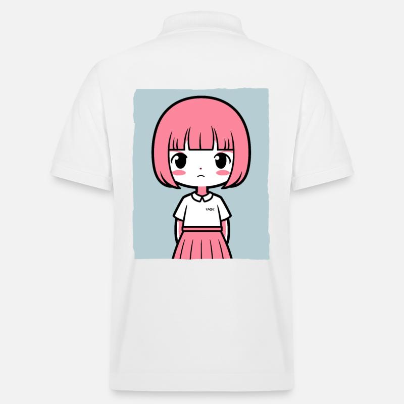 Einfach ein einfaches Mädchen - Stanley/Stella Unisex Bio-Poloshirt PREPSTER - Weiß
