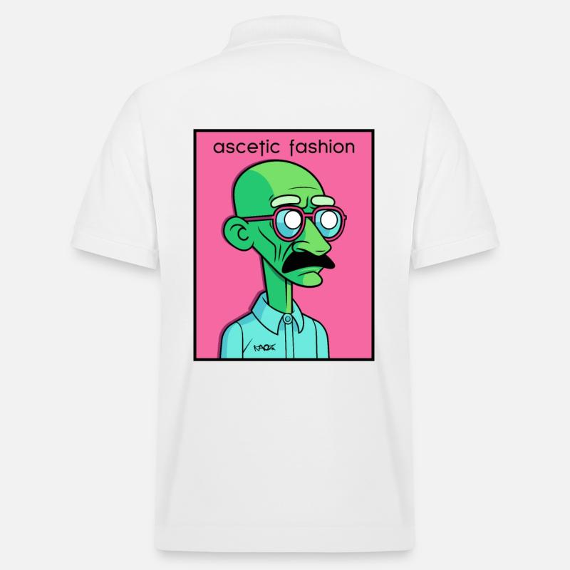 Asketische Mode mit Mahatma - Stanley/Stella Unisex Bio-Poloshirt PREPSTER - Weiß