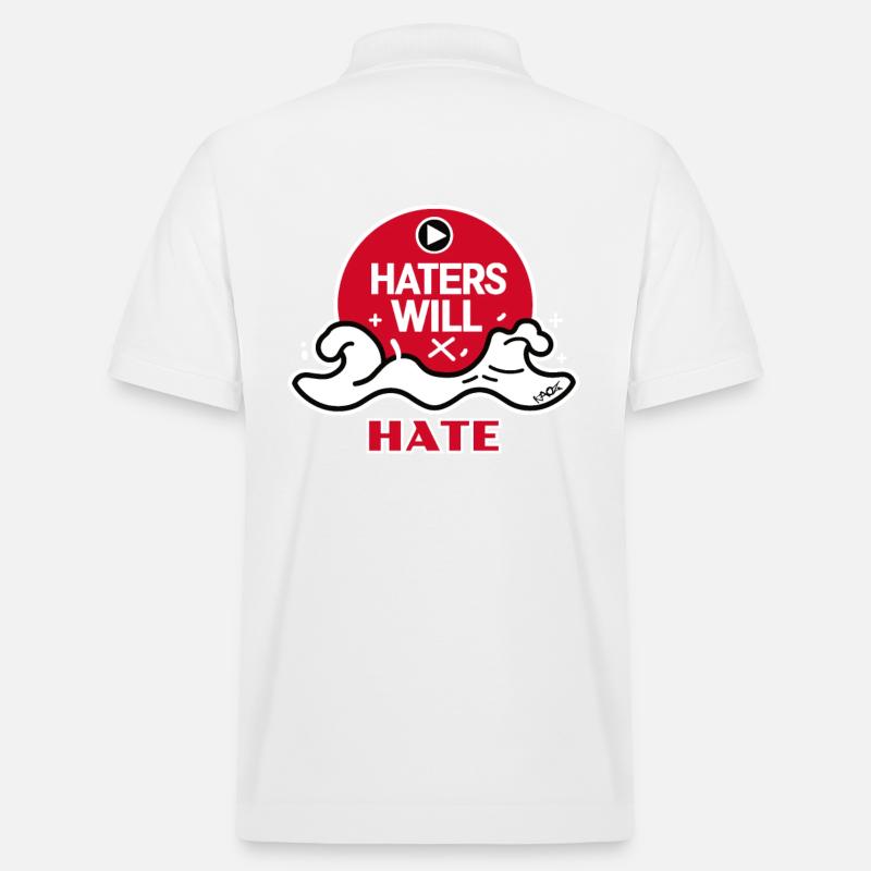 Haters werden hassen - Stanley/Stella Unisex Bio-Poloshirt PREPSTER - Weiß